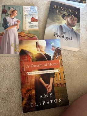 A Dream of Home by Amy Clipston - Warm Earthtone Cover lot of 3